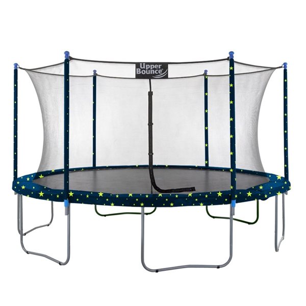 Trampoline rond Machrus par Upper Bounce de 15 pieds avec système de protection de sécurité