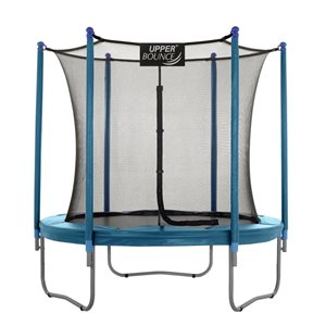 Trampoline rond Machrus par Upper Bounce de 9 pieds avec système de protection de sécurité