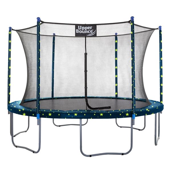 Trampoline rond Machrus par Upper Bounce de 12 pieds avec système de protection de sécurité