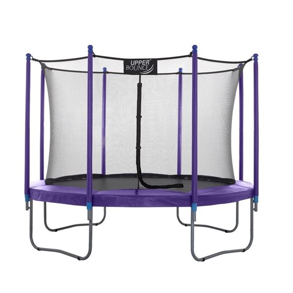 Trampoline rond Machrus par Upper Bounce de 9 pieds avec système de protection de sécurité