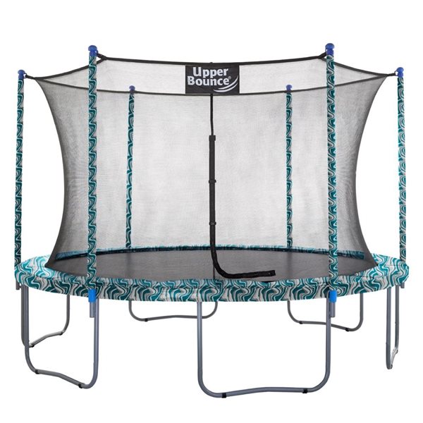 Trampoline rond Machrus par Upper Bounce de 12 pieds avec système de protection de sécurité