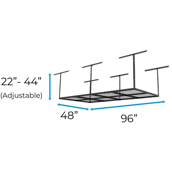 CrownWall 4' X 8' Overhead Storage Rack