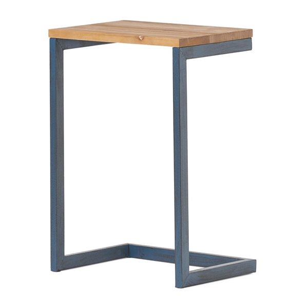 Ensemble de 3 tables gigognes industrielles modernes Mondawe en bois de sapin