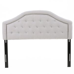 Mondawe Light Gray Queen Size Upholstered Headboard