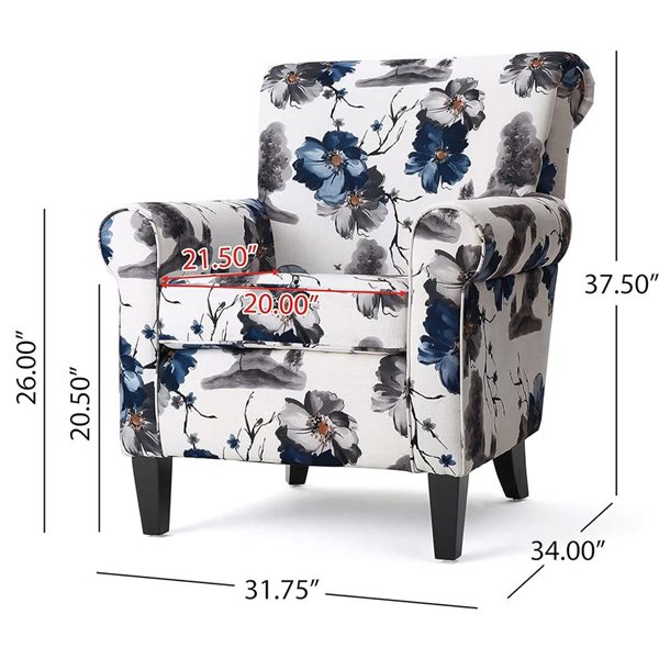 Mondawe Arm Chair With Fabric Seat