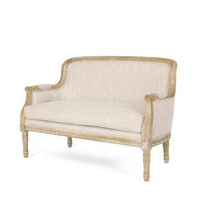 Mondawe Off-White Loveseat Sofa