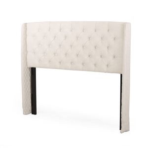 Mondawe Beige King Size Upholstered Headboard