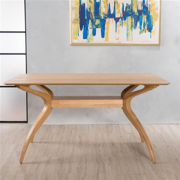 Mondawe Rectangular Rubber Wood Dining Table