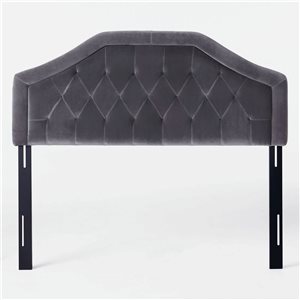 Mondawe Gray Upholstered Full Size Headboard