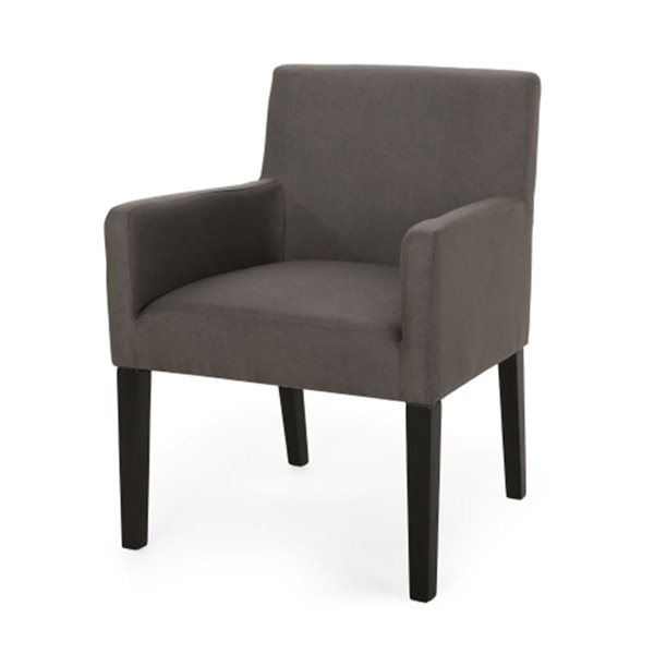 Mondawe Grey Dining Chair With Fabric Seat