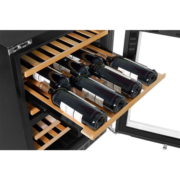 KUCHT 24-in Dual Zone 52-Wine Bottles Wine Cooler - Panel Ready