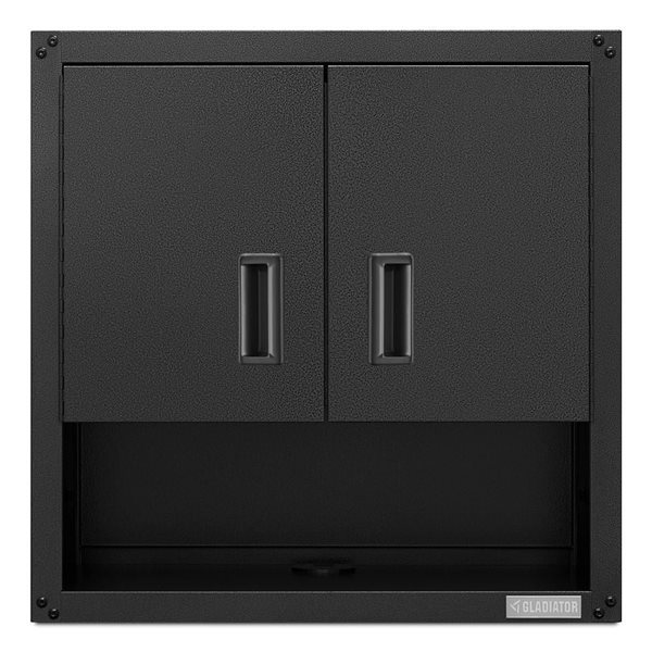 Armoire murale GearBox 28 po à porte 3/4 par Gladiator prête à monter, granite martelé