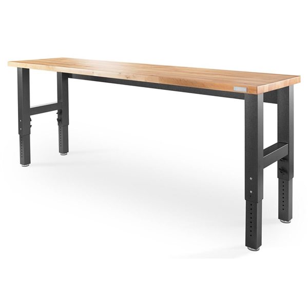 Gladiator 8-ft Wide Adjustable Height Hardwood Workbench