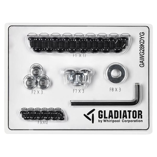 Armoire murale GearBox 28 po à porte 3/4 par Gladiator prête à monter, argent larmé