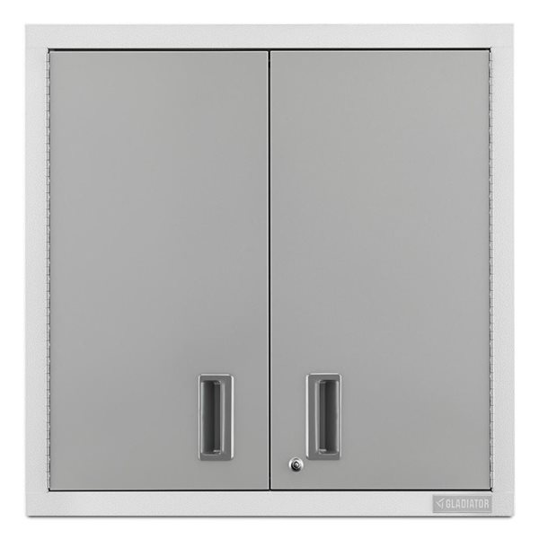 Armoire murale GearBox Premier de Gladiator 30 po pré-assemblée, gris ardoise