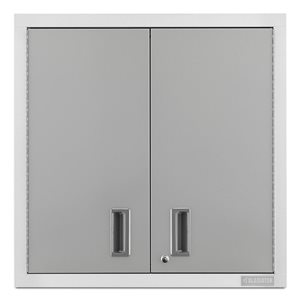 Armoire murale GearBox Premier de Gladiator 30 po pré-assemblée, gris ardoise