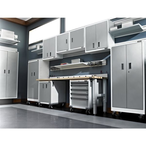 Gladiator Premier 30-in Slate Grey Pre-Assembled Wall GearBox Cabinet