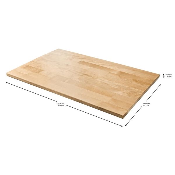 Gladiator 28-in Modular GearBox Hardwood Top