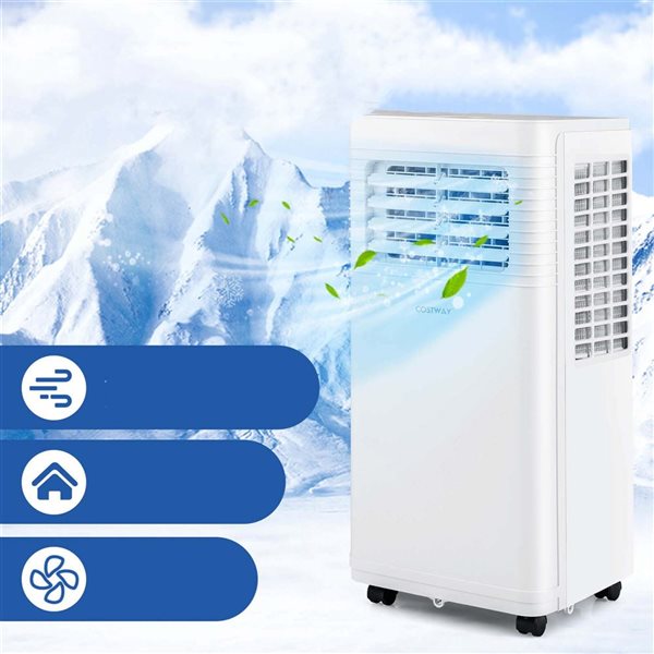 Costway 9000 BTU 3-in-1 Portable Air Conditionner with Fan and Dehumidifier and Sleep Mode