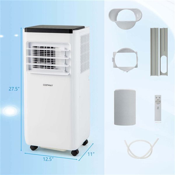 Costway 65000 BTU Portable Air Conditioner with Fan and Dehumidifier - 350 ft² Cooling Surface