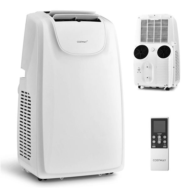 Costway 11500 BTU 3-in-1 Dual Hose Portable Air Conditioner with RemoteControl