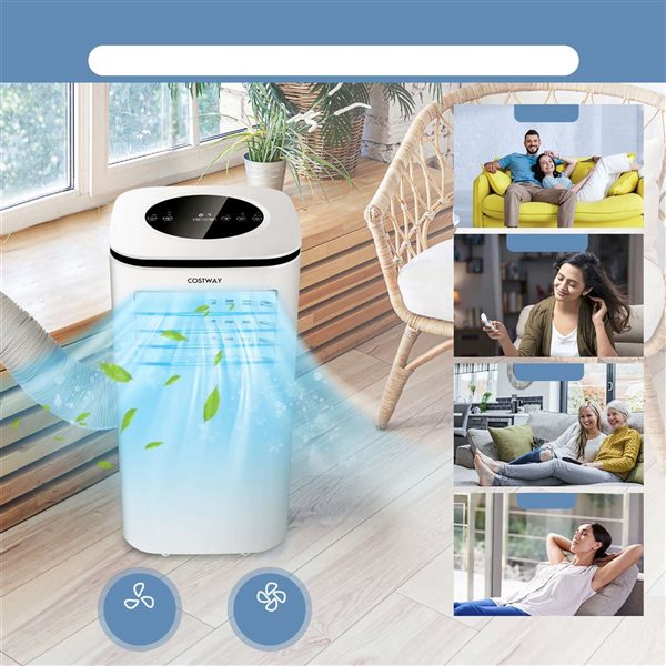 Costway 9000 BTU 3-in-1 Portable Air Conditionner with Fan and Dehumidifier