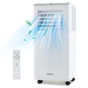 Costway 6500 BTU 3-in-1 Portable Air Conditioner Freestanding Air Cooler with Dehumidifier