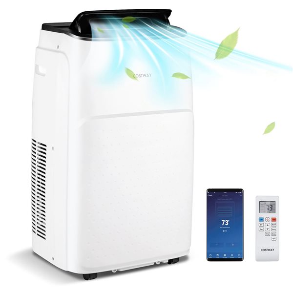 Costway 13000 BTU Portable Air Conditioner with Cool/Fan/Heat/Dehumidifier