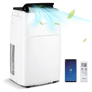 Costway 13000 BTU Portable Air Conditioner with Cool/Fan/Heat/Dehumidifier