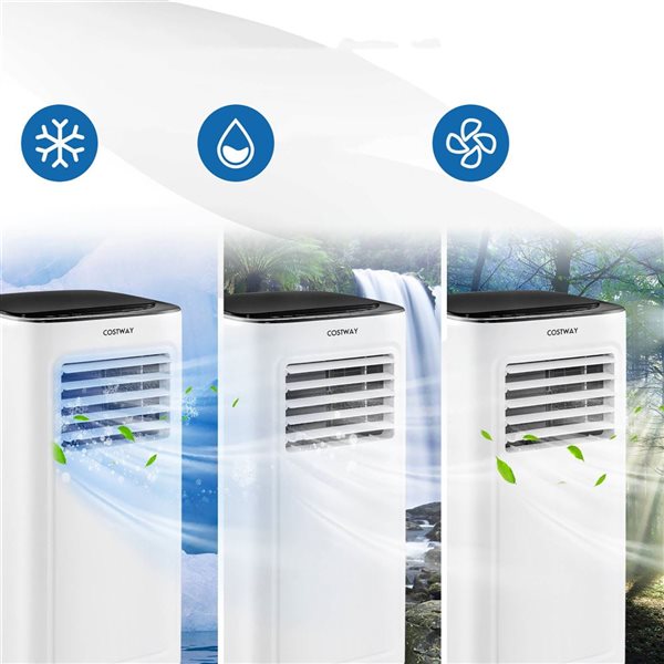 Costway 9000 BTU 3-in-1 Portable Air Conditionner with Fan and Dehumidifier and Sleep Mode