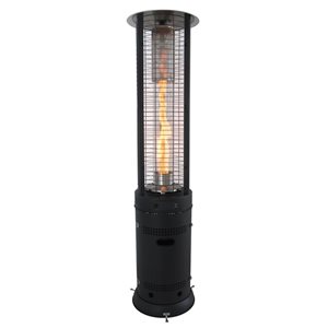 Paramount Kevin 19.6 W x 72.8-in H 44,000-BTU Grey Powder-Coated Steel Freestanding Liquid Propane Patio Heater