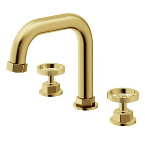 VIGO Hart Widespread Bathroom Faucet - Matte Brushed Gold