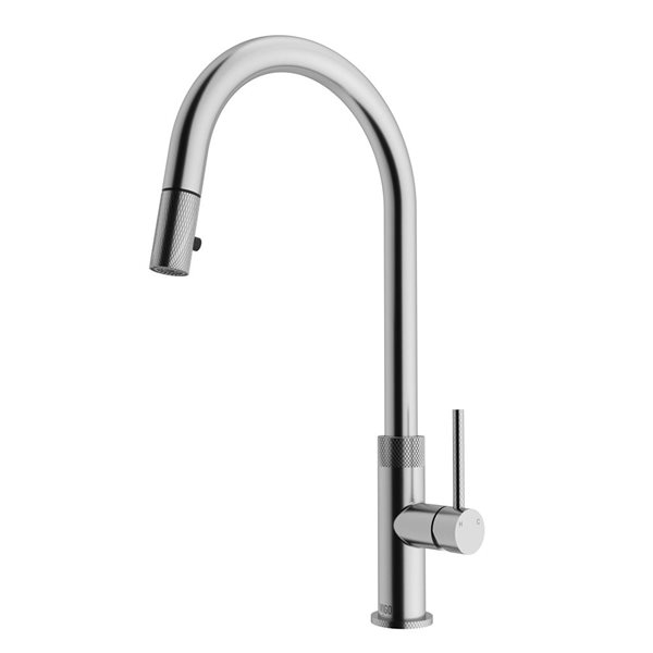 VIGO Bristol One-Handle Pull-Down Sprayer Kitchen Faucet - Stainless Steel