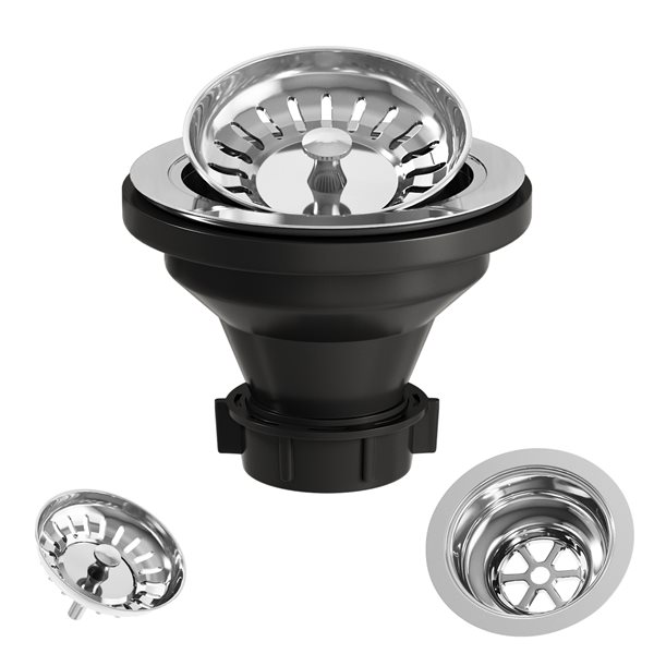 VIGO&nbsp;3.5-in W Kitchen Sink Strainer - Chrome