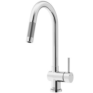 VIGO Gramercy One-Handle Pull-Down Sprayer Kitchen Faucet and Touchless Sensor - Chrome