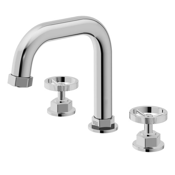 VIGO Hart Widespread Bathroom Faucet - Chrome