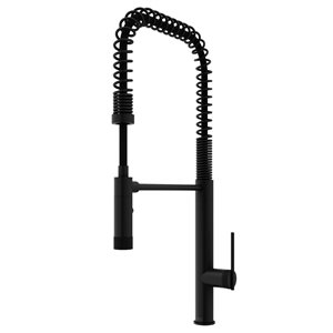 VIGO Sterling One-Handle Pull-Down Sprayer Kitchen Faucet - Matte Black