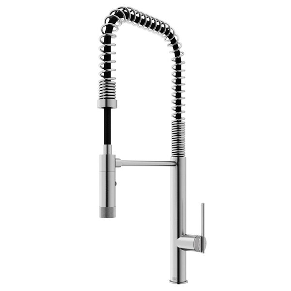 VIGO Sterling One-Handle Pull-Down Sprayer Kitchen Faucet - Stainless Steel