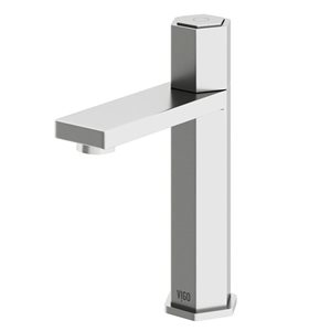 VIGO Nova One-Handle Single Hole Bathroom Faucet - Brushed Nickel