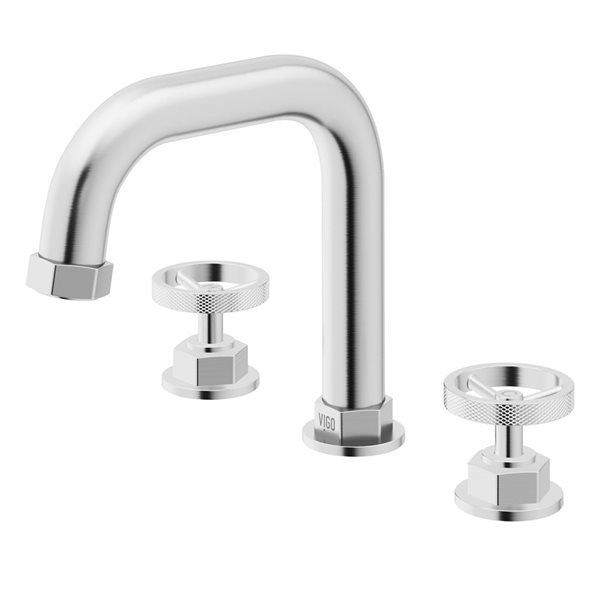 VIGO Hart Widespread Bathroom Faucet - Brushed Nickel