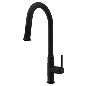 VIGO Hart Arched One-Handle Pull-Down Sprayer Kitchen Faucet - Matte Black