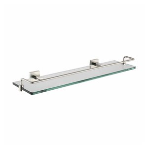 Kraus Bathroom Shelf with Railing - Brushed Nickel