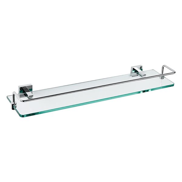 Kraus Bathroom Shelf with Railing - Chrome