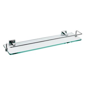 Kraus Bathroom Shelf with Railing - Chrome