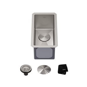 Kraus Standart PRO 10-in Undermount 16 Gauge Stainless Steel Single Bowl Bar Prep Kitchen Sink