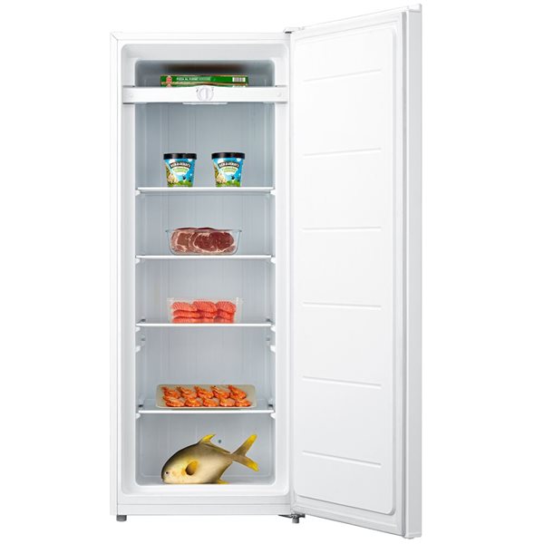 Koolatron 7.0-ft³ White Garage-Ready Upright Freezer with Low Frost - 198 L