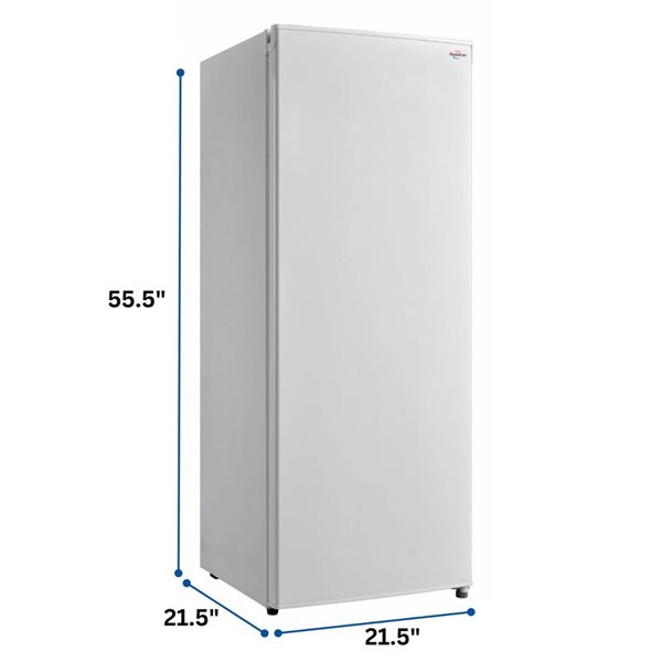 Koolatron 7.0-ft³ White Garage-Ready Upright Freezer with Low Frost - 198 L