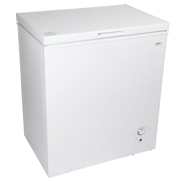 Congélateur coffre compact Koolatron 5 pi³ blanc avec dégivrage manuel, 142 L