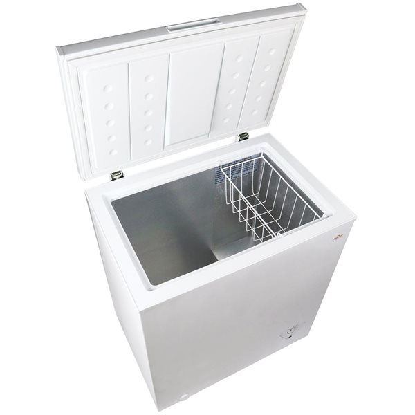 Congélateur coffre compact Koolatron 5 pi³ blanc avec dégivrage manuel, 142 L