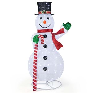 Costway 5-ft Christmas Snowman Pop-up Holiday Decoration with 180 LED Lights